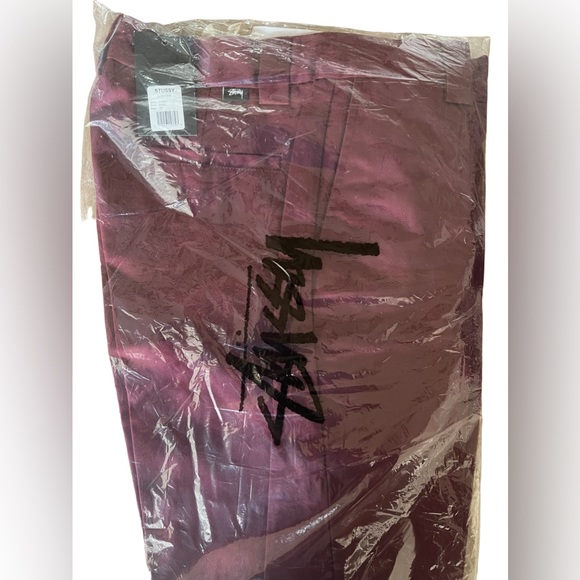 Stussy Mens pants wine color. Size 30. New with tags. - Picture 6 of 6